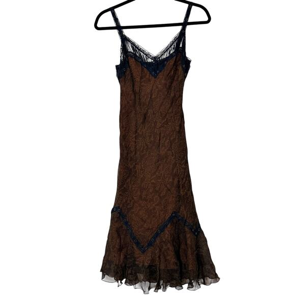 Laundry By Shelli Segal Dresses & Skirts - Vintage Brown Silk Lace Mermaid Maxi dress from Laundry by Shelli Sega